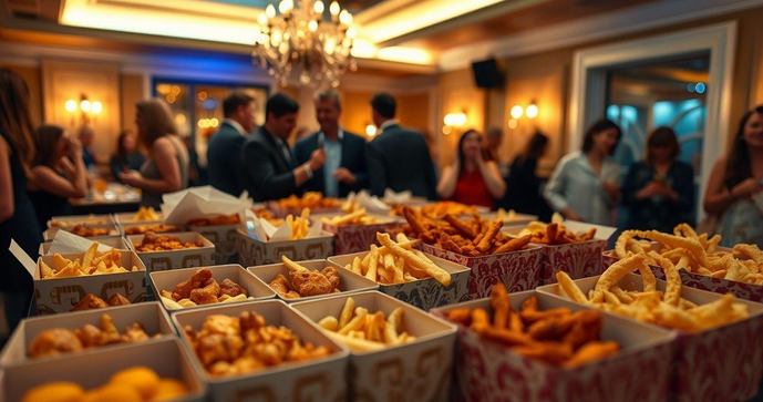 Como escolher a caixa personalizada para salgados perfeita para sua festa