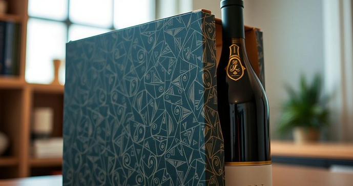Caixa de Papelão para Vinho Personalizada Elegância